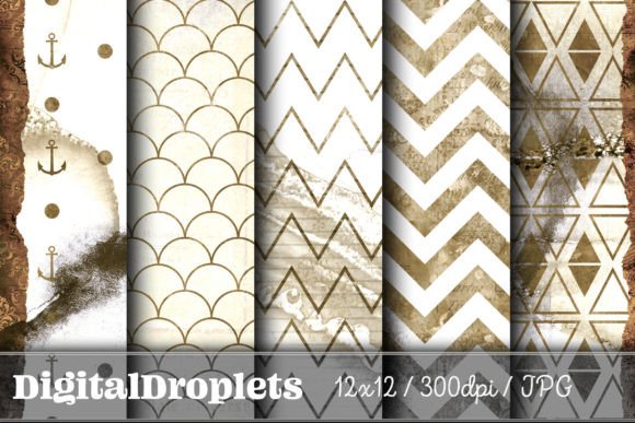 Download Nautical Scraps | Scrapbook Papers - Premium Bundle