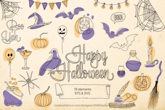 Download Halloween SVG Sign Bundle Spooky Clipart - Spooky clipart Collection